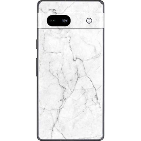 White Marble Google Pixel 7a Skin